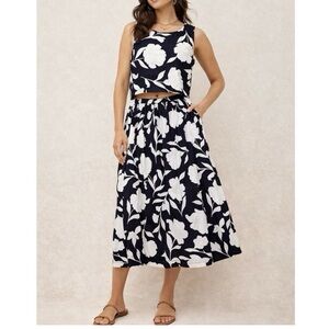 kate spade Black and White Floral Set